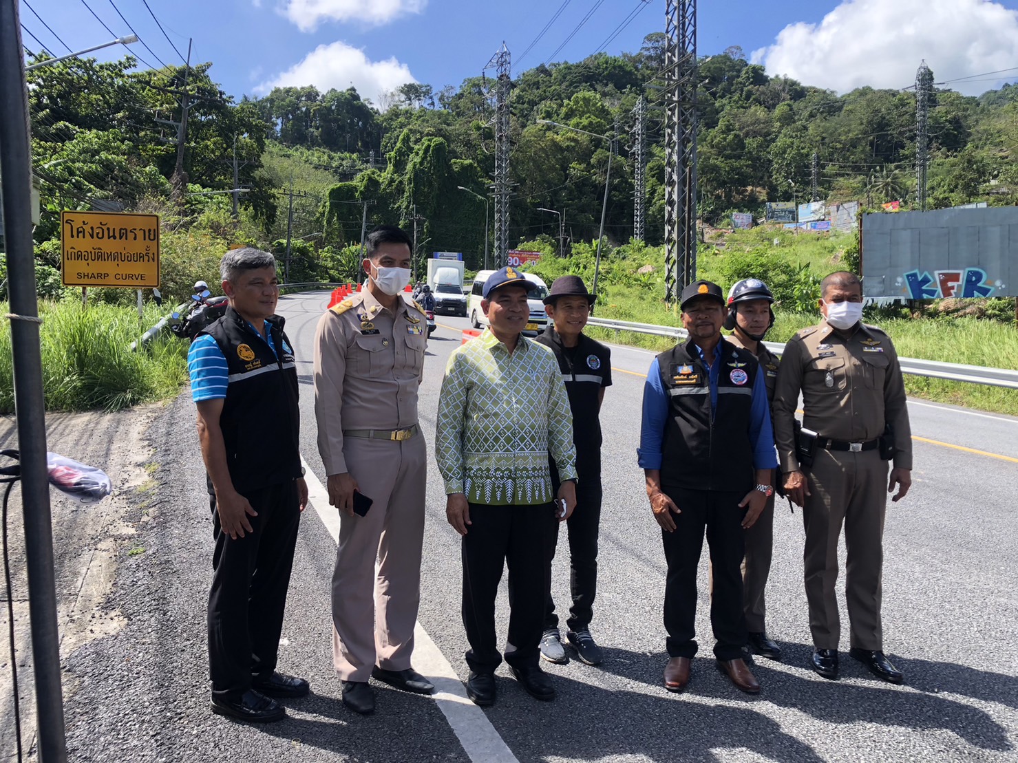 กปภ.สาขาภูเก็ต ร่วมพิธีเปิดเส้นทางการจราจรสายกะทู้  ป่าตอง