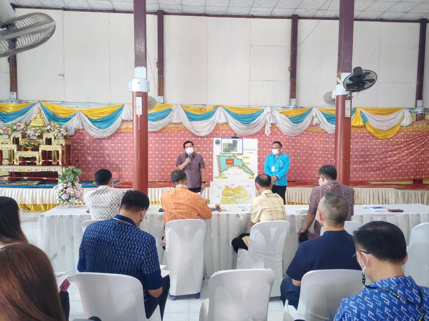 กปภ.สาขาสมุทรสงคราม ร่วมลงพื้นที่เตรียมการต้อนรับคณะสมาชิกวุฒิสภาภาคกลางพบประชาชน