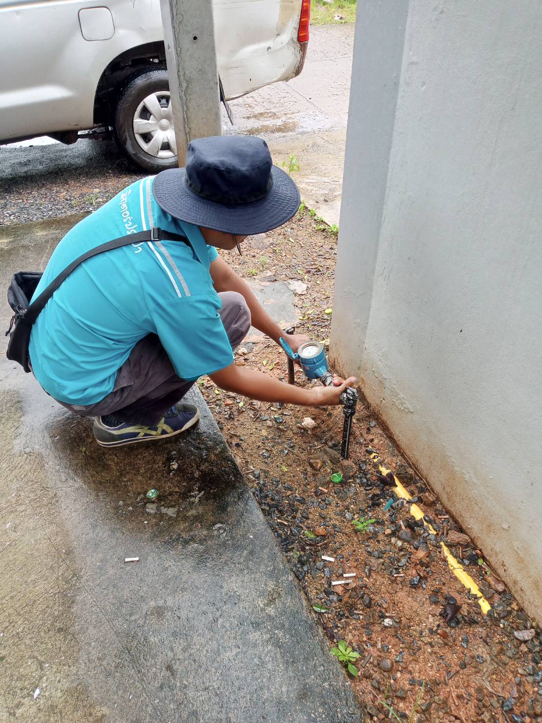 การประปาส่วนภูมิภาคสาขากาญจนดิษฐ์ ลงพื้นที่ตรวจสอบมาตรวัดน้ำ ทดสอบมาตร 0 คิว และทำการตีตรามาตร ผูกลวด ในพื้นที่ตำบลท่าทองใหม่  อำเภอกาญจนดิษฐ์ จังหวัดสุราษฎร์ธานี