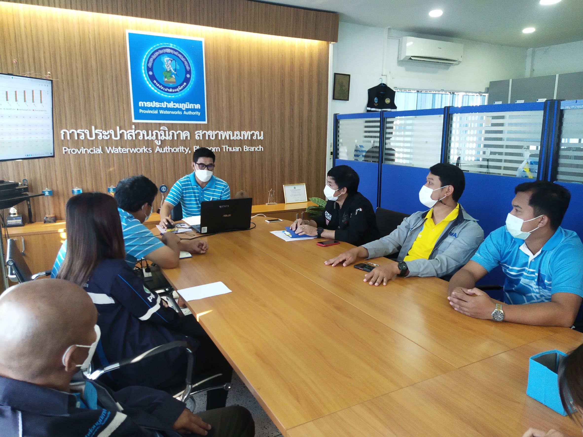 กปภ.สาขาพนมทวน จัดกิจกรรม Morning Talk ครั้งที่ 3/2565 พร้อมคัดเลือกดาวเด่นประจำไตรมาส