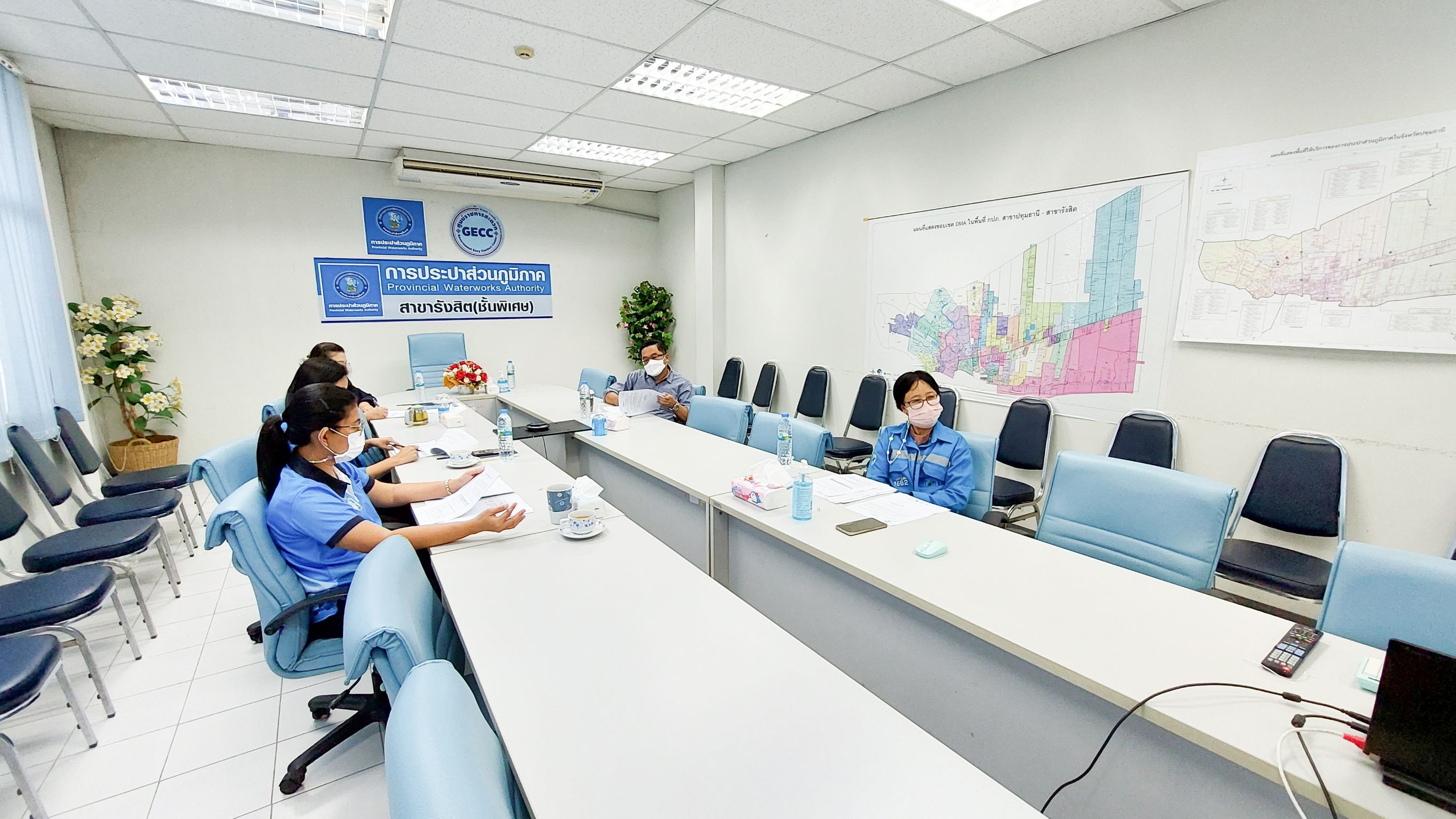 กปภ.สาขารังสิต(พ) ร่วมประชุมวิเคราะห์ปัญหา  อุปสรรค หลักเกณฑ์วิเคราะห์อัตรากำลังของ กปภ.