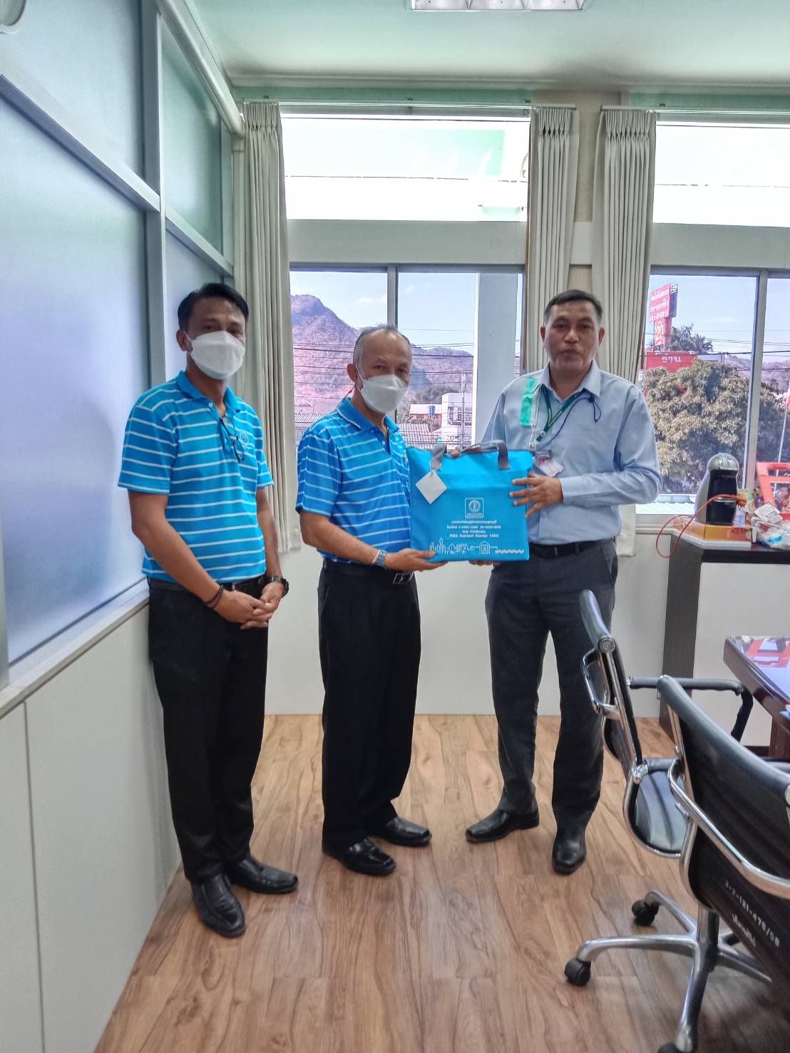 กปภ.สาขากาญจนบุรี ลงพื้นที่พบผู้ใช้น้ำรายใหญ่