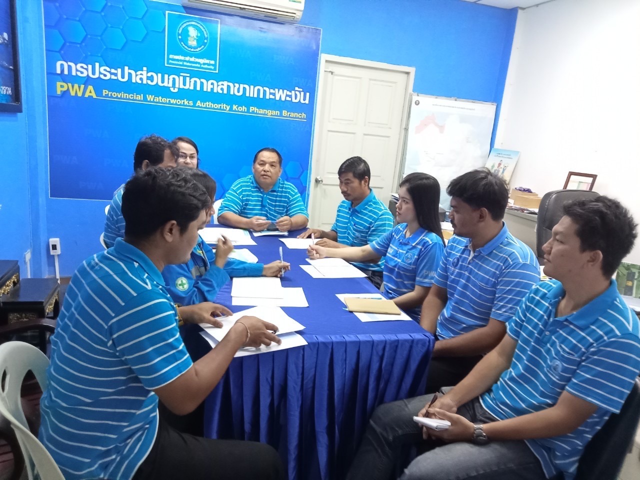 กปภ.สาขาเกาะพะงัน จัดกิจกรรม สนทนายามเช้า (Morning Talk) ครั้งที่ 5/2566 ประจำเดือน กูมภาพันธ์ 2566