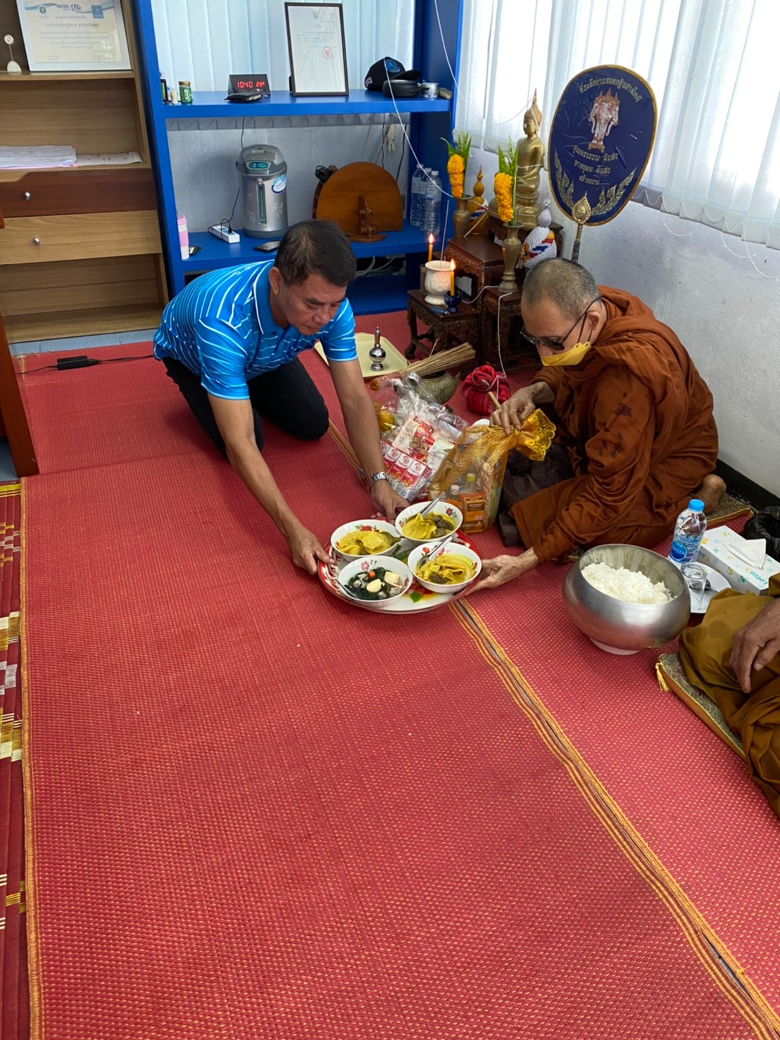 กปภ.สาขาเกาะสมุย ได้ร่วมกันทำบุญสำนักงาน เนื่องในโอกาสครบรอบ 44 ปีกปภ.