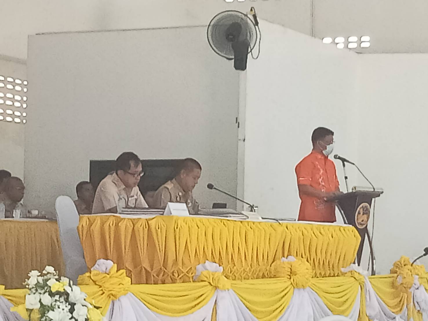 การประปาส่วนภูมิภาคสาขากาญจนดิษฐ์ เข้าร่วมประชุมกำนัน ผู้ใหญ่บ้าน ฯลฯ ประจำเดือนเมษายน 2566 ครั้งที่ 4/2566 ณ ศาลาประชาคมอำเภอกาญจนดิษฐ์