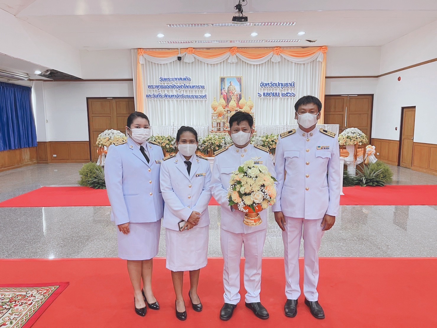 กปภ.สาขาคลองหลวง เข้าร่วมพิธีถวายราชสักการะ เนื่องในวันพระบาทสมเด็จพระพุทธยอดฟ้าจุฬาโลกมหาราช และวันที่ระลึกมหาจักรีบรมราชวงศ์ ประจำปี 2566