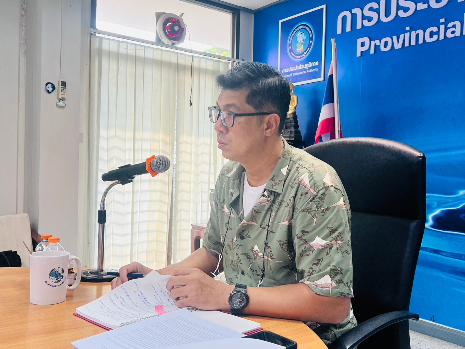 กปภ.สาขาราชบุรี ดำเนินกิจกรรมโครงการสนทนายาม( Morning Talk ) ประจำเดือน เมษายน 2566