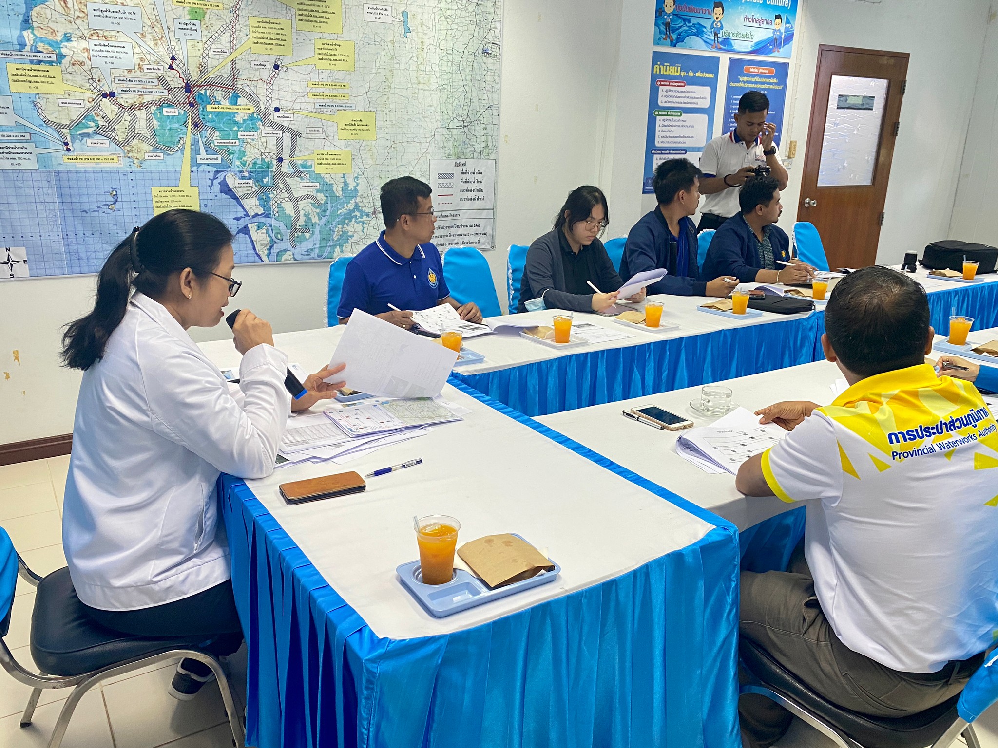 การประปาส่วนภูมิภาคสาขากระบี่ ให้การต้อนรับ คณะสำนักงานทรัพยากรน้ำแห่งชาติ ลงพื้นที่จังหวัดกระบี่ติดตามการดำเนินงานภายใต้ 10 มาตรการรับมือฤดูแล้ง 2565/2566