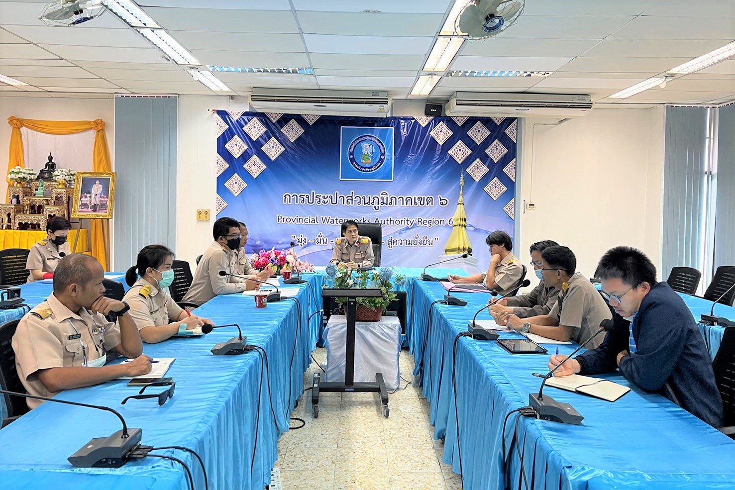 กปภ.ข.6 ประชุมหารือแนวทางแก้ไขปัญหาการให้บริการน้ำประปาพื้นที่สาขาในสังกัด