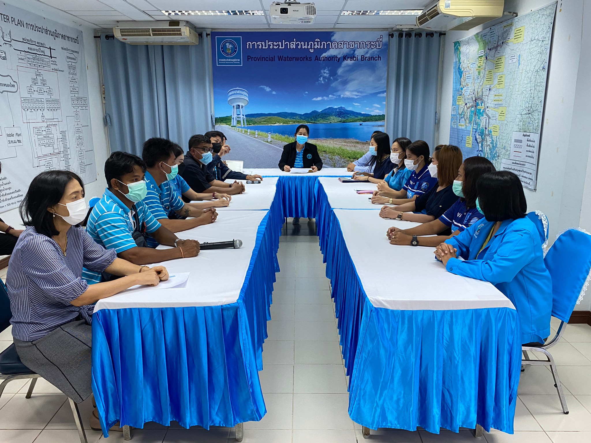 การประปาส่วนภูมิภาคสาขากระบี่ จัดกิจกรรมสนทนายามเช้า (MORNING TALK) ครั้งที่ 7 ประจำปี 2566 พร้อมประชุมติดตามแผนการดำเนินงานศูนย์ราชการสะดวก (Government Easy Contact Center : GECC ) ประจำปี 2566 และกิจกรรมคัดเลือกดาวเด่นประจำไตรมาส 2/2566