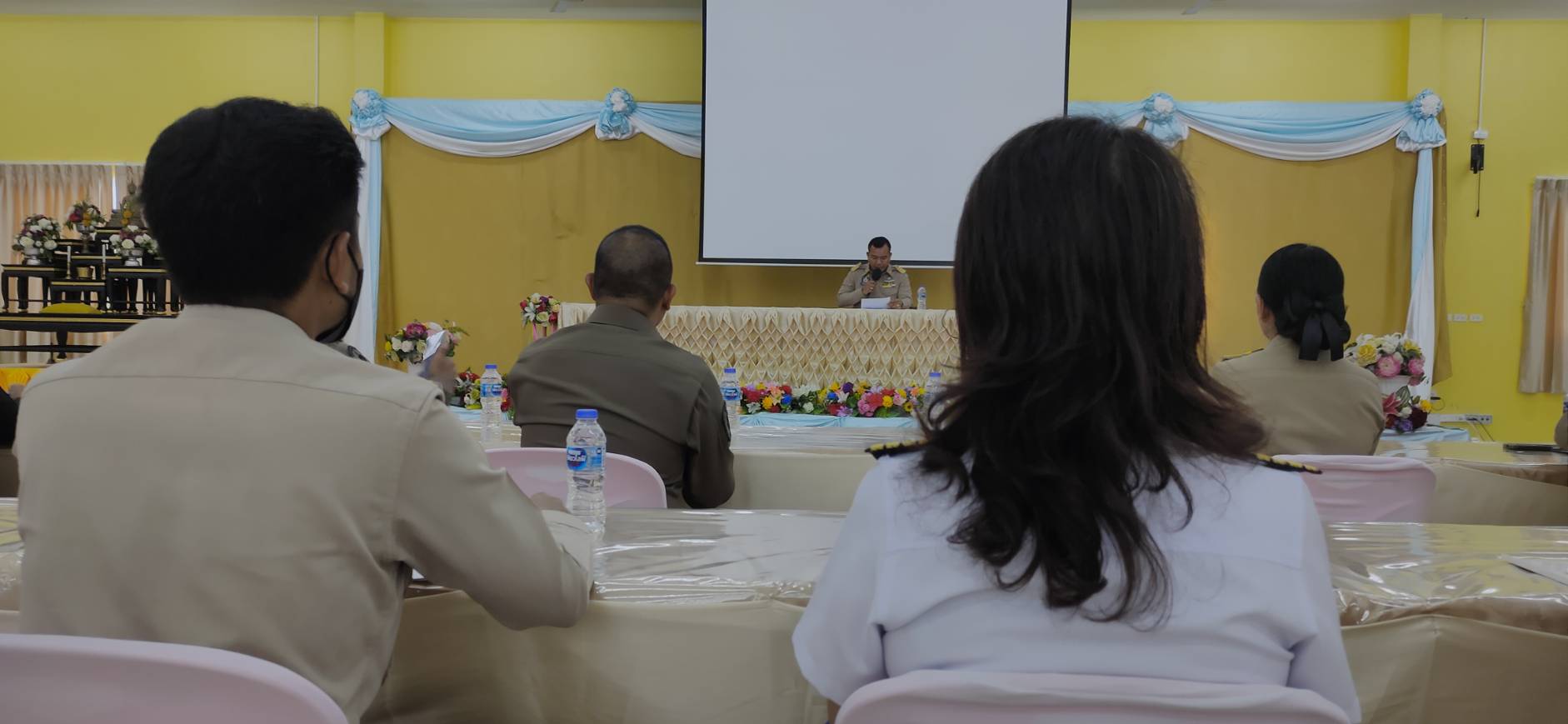 กปภ.สาขาภูเก็ต ร่วมประชุมเชิงบูรณาการหัวหน้าส่วนราชการ หน่วยงานรัฐวิสาหกิจ ผู้บริหารองค์กรปกครองส่วนท้องถิ่น เพื่อรักษาความมั่นคงและความสงบเรียบร้อย