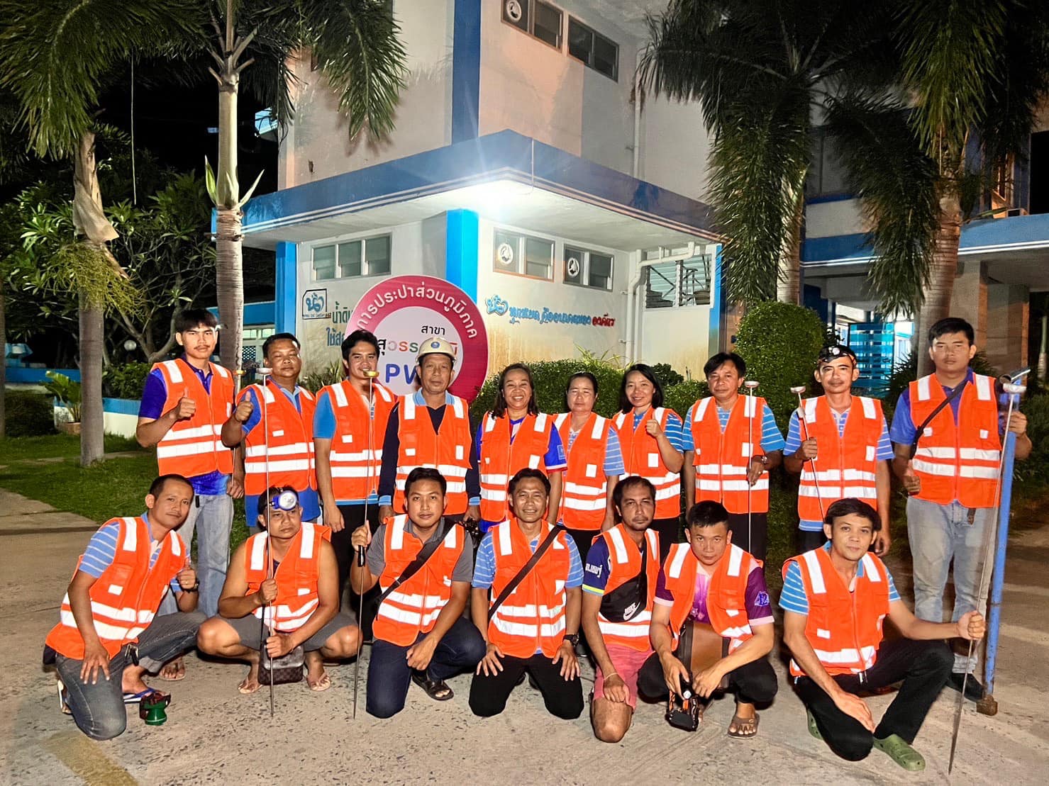 วันที่ 11 พฤษภาคม 2566  การประปาส่วนภูมิภาคสาขาสุวรรณภูมิ ทำการออกสำรวจหาท่อแตก-รั่ว โดยวิธีการ Passive Control