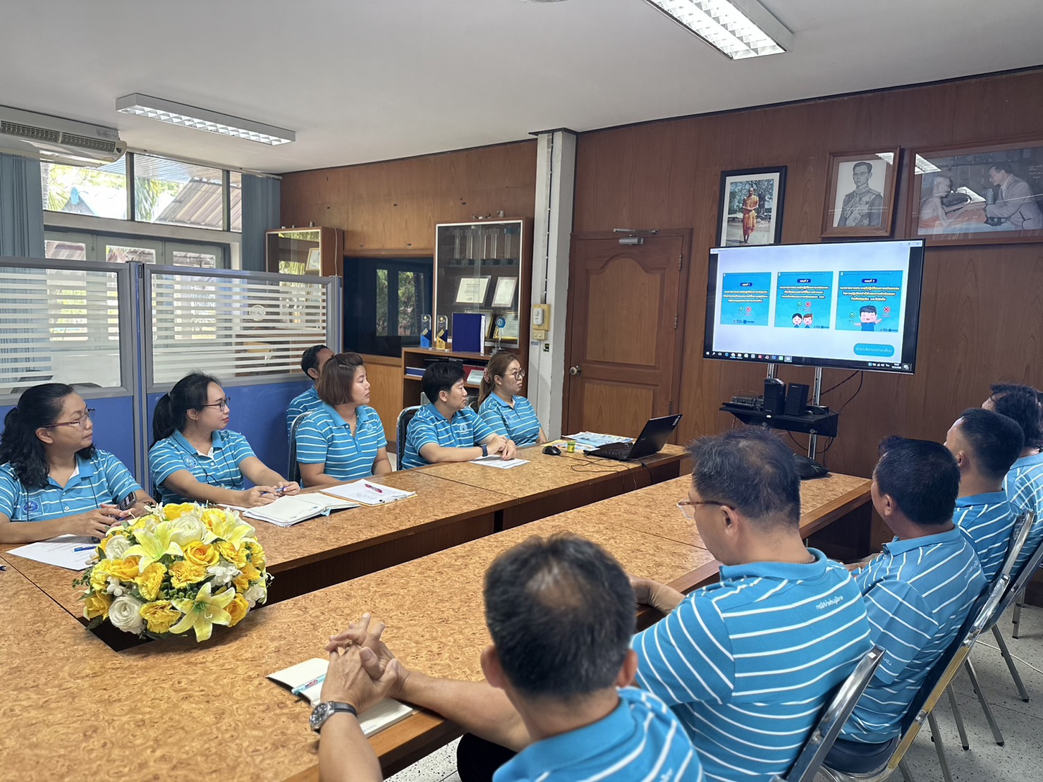 กปภ.สาขาเกาะคา ประชุมสนทนายามเช้า ประจำเดือน พค 66