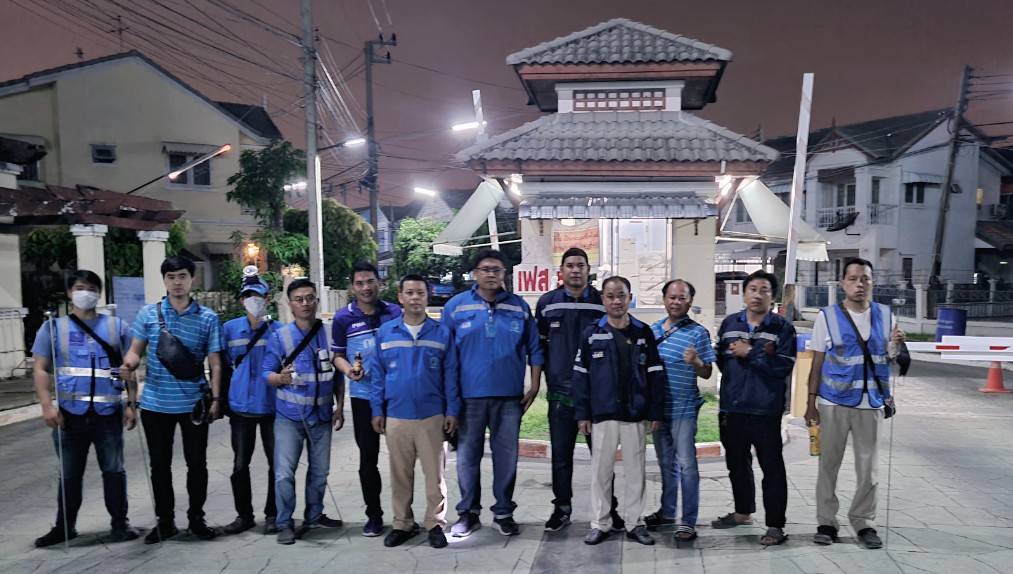 กปภ.สาขาธัญบุรี ลงพื้นที่สำรวจหาท่อแตกรั่ว ตามแผนยุทธศาสตร์การลดน้ำสูญเสียของ กปภ.