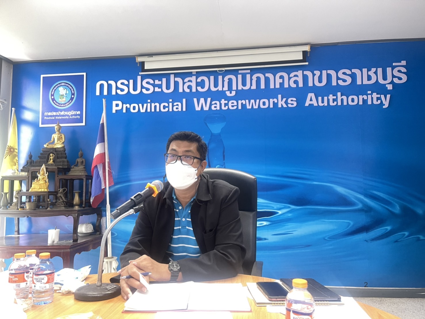 กปภ.สาขาราชบุรี ดำเนินกิจกรรมโครงการสนทนายาม( Morning Talk ) ประจำเดือน พฤษภาคม 2566