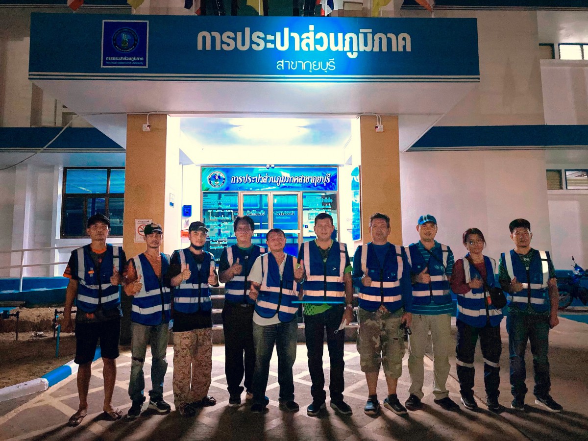 การประปาส่วนภูมิภาคสาขากุยบุรี ลงพื้นที่ทำ Step Test และ Zero Test เพื่อหาน้ำสูญเสียในระบบจำหน่าย