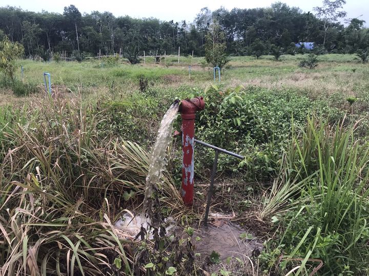 การประปาส่วนภูมิภาคสาขาจันดี ลงพื้นที่ระบายตะกอนในเส้นท่อจ่ายน้ำ ประจำเดือน พฤษภาคม 2566