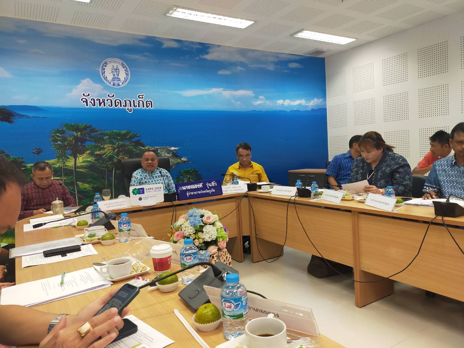 กปภ.สาขาภูเก็ต เข้าร่วมประชุมขับเคลื่อนและติดตามนโยบายของรัฐบาล และภารกิจสำคัญของปลัดกระทรวงมหาดไทยประจำปีงบประมาณ พ.ศ. 2566 (เดือนพฤษภาคม 2566)