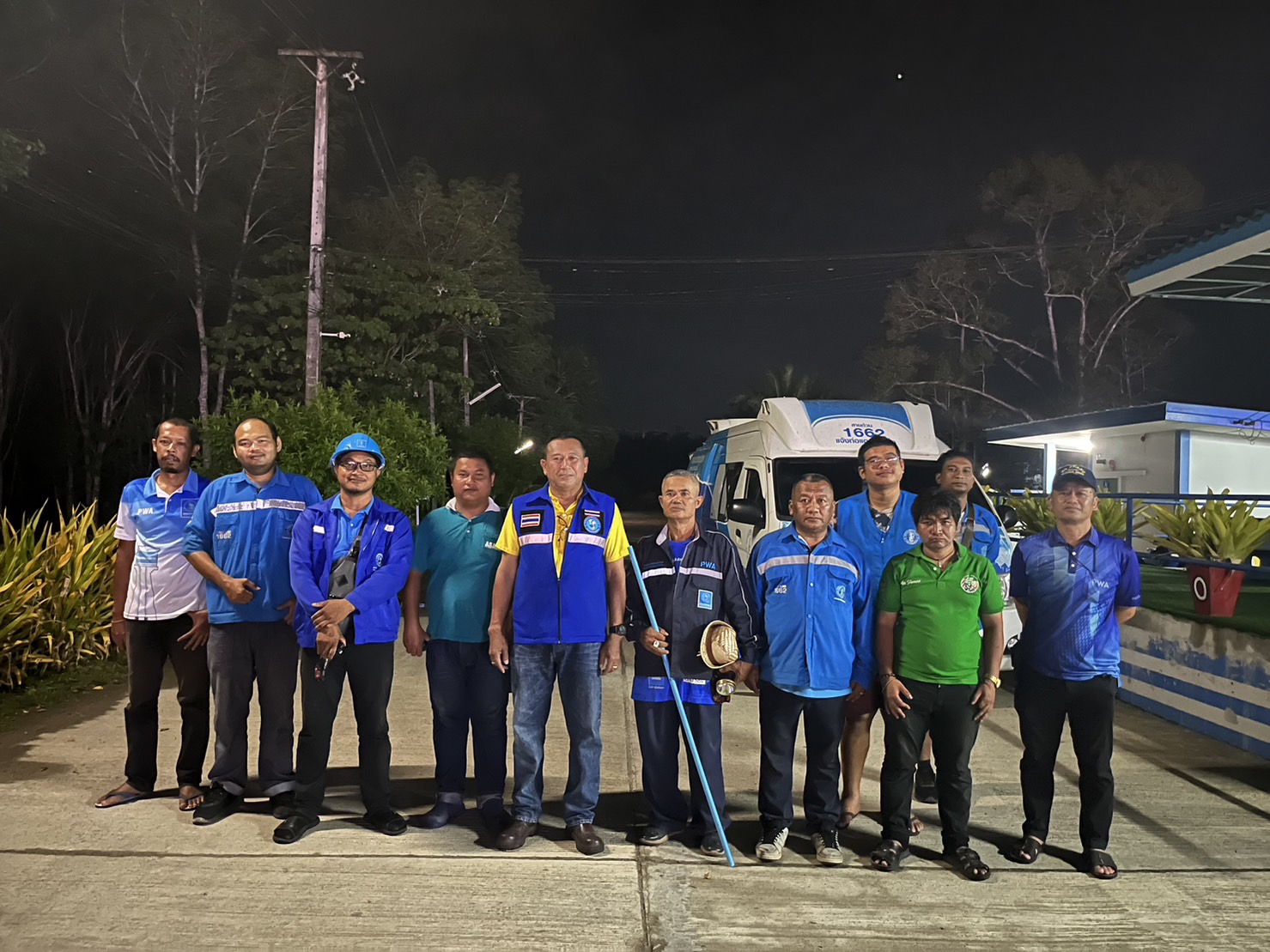 การประปาส่วนภูมิภาคสาขาจันดี ร่วมกับกปภ.ข.4 ลงพื้นที่ดำเนินการทำ Step Test ออกเดินสำรวจหาท่อแตกรั่ว