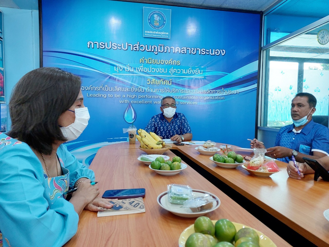 กปภ.สาขาระนอง จัดกิจกรรมสนทนายามเช้า (Morning Talk) ประจำเดือนพฤษภาคม 2566