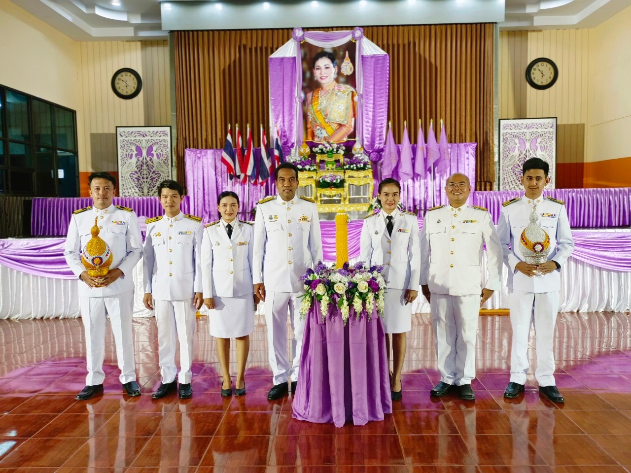 กปภ.สาขาท่ามะกา ร่วมพิธีถวายเครื่องราชสักการะและวางพานพุ่ม และพิธีจุดเทียนถวายพระพรชัยมงคล กิจกรรมเฉลิมพระเกียรติสมเด็จพระนางเจ้าสุทิดา พัชรสุธาพิมลลักษณ พระบรมราชินี เนื่องในโอกาสวันเฉลิมพระชนมพรรษา 3 มิถุนายน 2566