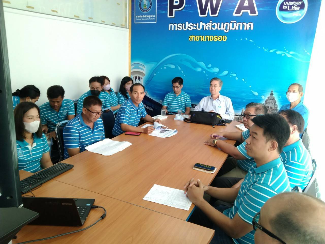 รองผู้ว่าการ ปฏิบัติการ 3ตรวจเยี่ยม กปภ.สาขา ในพื้นที่จังหวัดบุรีรัมย์ ไตรมาส 3 ปี 2566