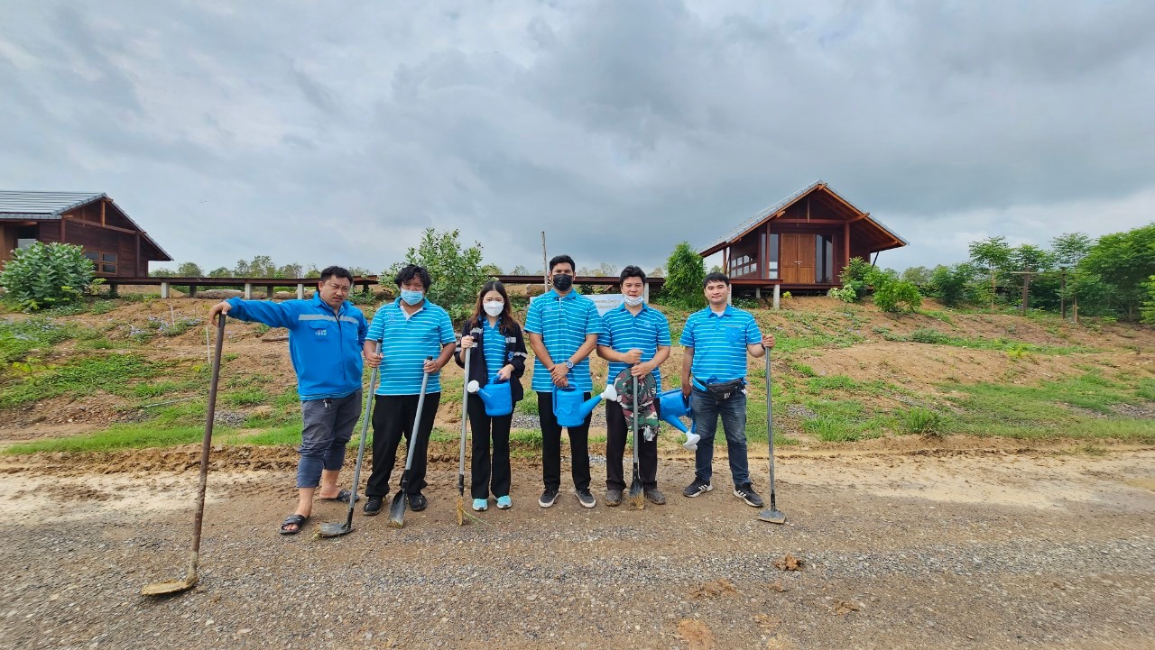 กปภ.สาขาธัญบุรี ร่วมกิจกรรม โครงการ โคก หนอง นา สัปปายะและรมณียสถาน สถานปฏิบัติธรรมสมเด็จพระสังฆราช (อมฺพรมหาเถร)