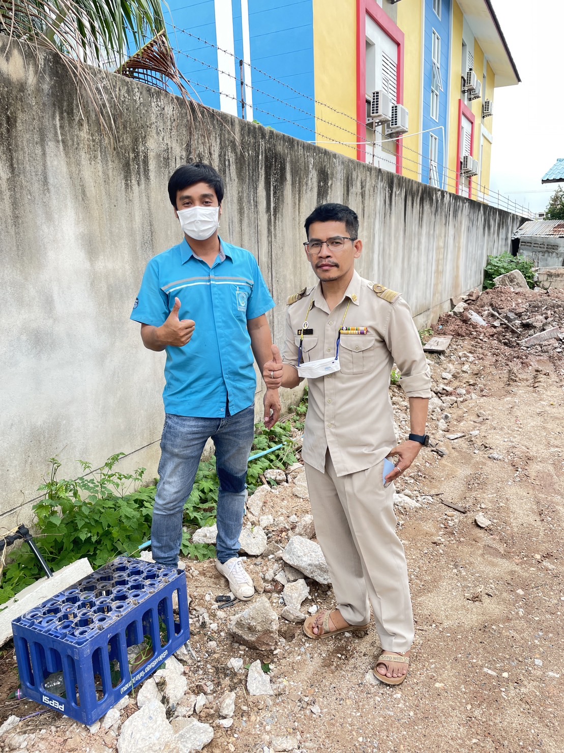 เลิกงานเราไม่หยุด !! ขอให้เราได้ดูแล ส่งช่างโยธาตรวจสอบน้ำไม่ไหล