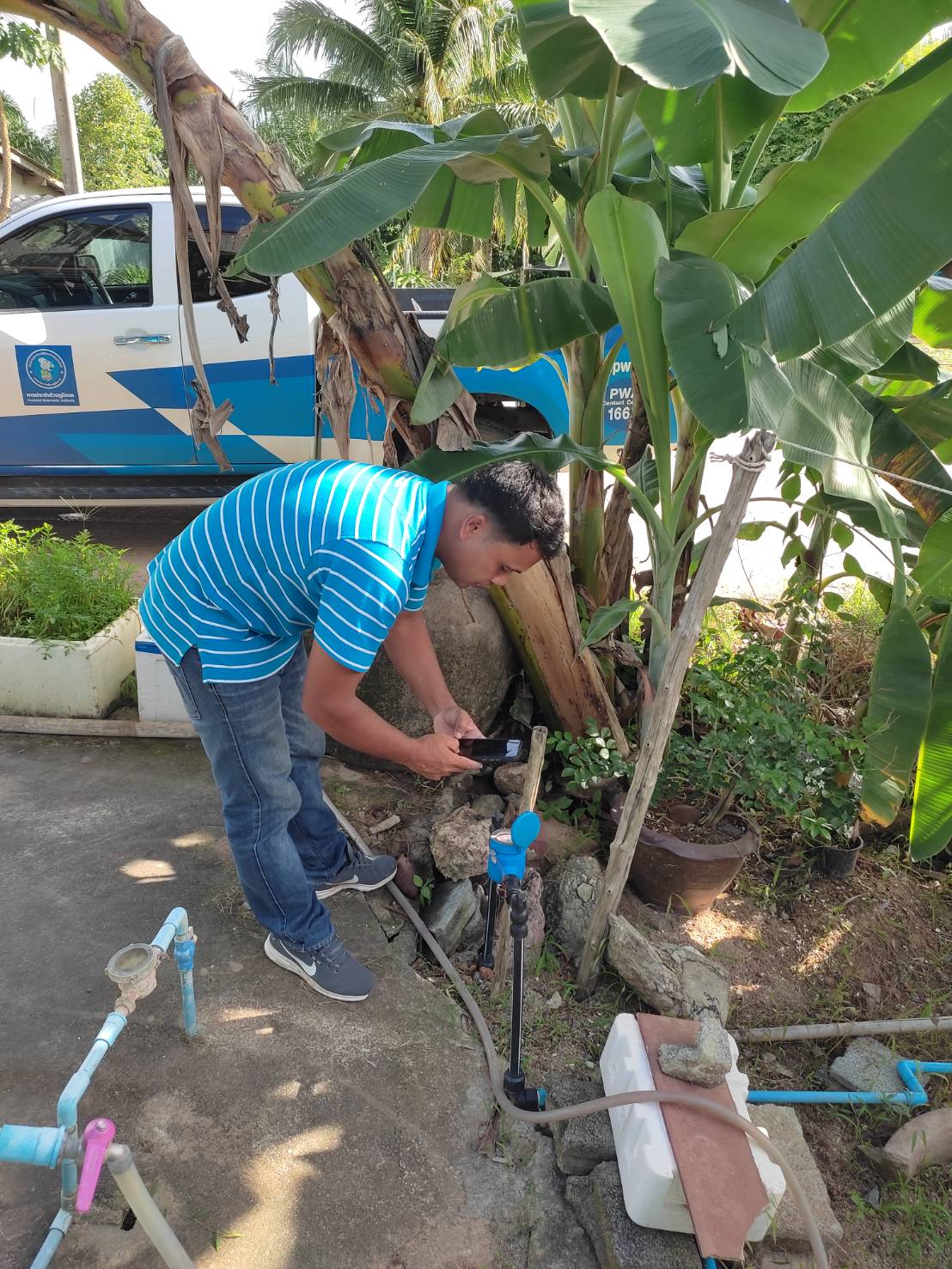 การประปาส่วนภูมิภาคสาขาคลองท่อมลงพื้นที่สุ่มอ่านมาตรออนไลน์ ผ่านระบบแผนที่และการสุ่มอ่านมาตร การประปาส่วนภูมิภาค ประจำเดือนมิถุนายน 2566