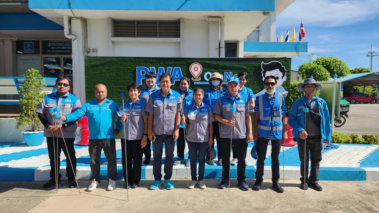 กปภ.สาขาอ้อมน้อย ลงพื้นที่ทำกิจกรรมลดน้ำสูญเสียเชิงรุก (ALC)