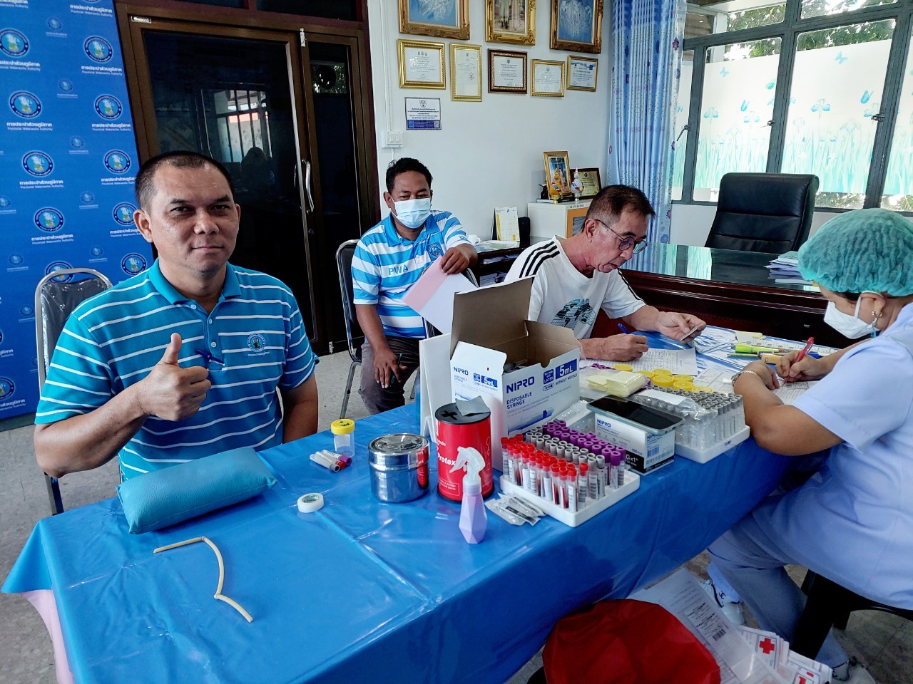 กปภ.สาขาระนอง พร้อมใจตรวจสุขภาพประจำปี 2566