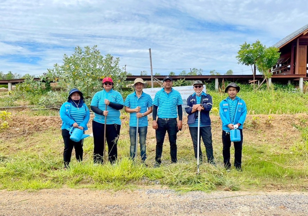 กปภ.สาขาปทุมธานี ดำเนินกิจกรรม โครงการ โคก หนอง นา สัปปายะและรมณียสถาน สถานปฏิบัติธรรมสมเด็จพระสังฆราช (อมพรมหาเถร)