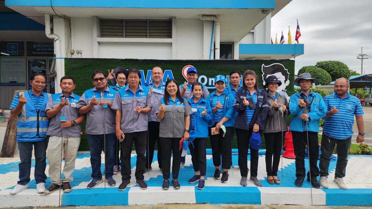 กปภ.สาขาอ้อมน้อย ลงพื้นที่ทำกิจกรรมลดน้ำสูญเสียเชิงรุก (ALC)