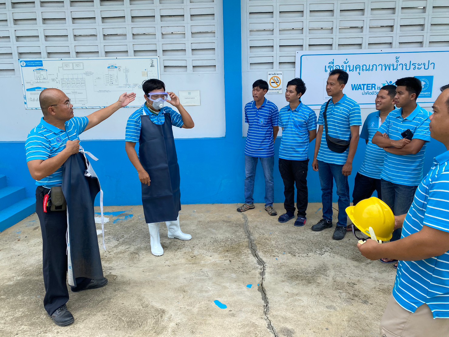 อบรมเชิงปฏิบัติการ On the job training ซักซ้อมกระบวนการทำจาร์เทส และการหมัก-จ่ายสารเคมีให้เหมาะสม