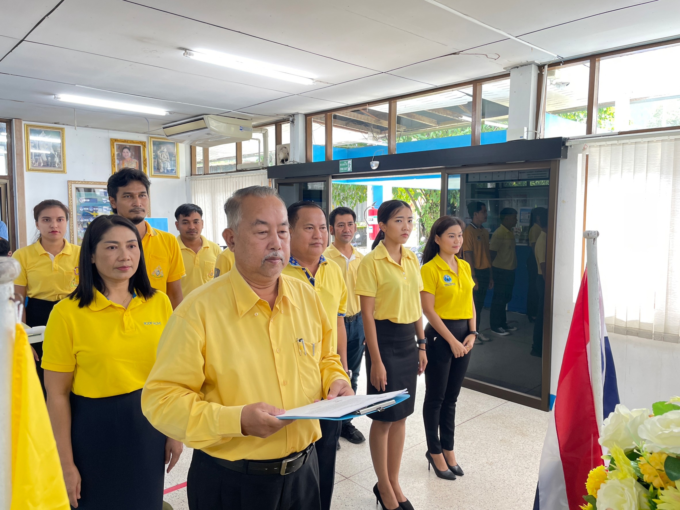 กปภ.สาขาพังงา จัดพิธีถวายสัตย์ปฏิญาณฯ และลงนามถวายสัตย์ปฏิญาณฯ เพื่อเป็นข้าราชการที่ดีและพลังของแผ่นดินเนื่องในโอกาสวันเฉลิมพระชนมพรรษาพระบาทสมเด็จพระเจ้าอยู่หัว 28 กรกฎาคม 2566