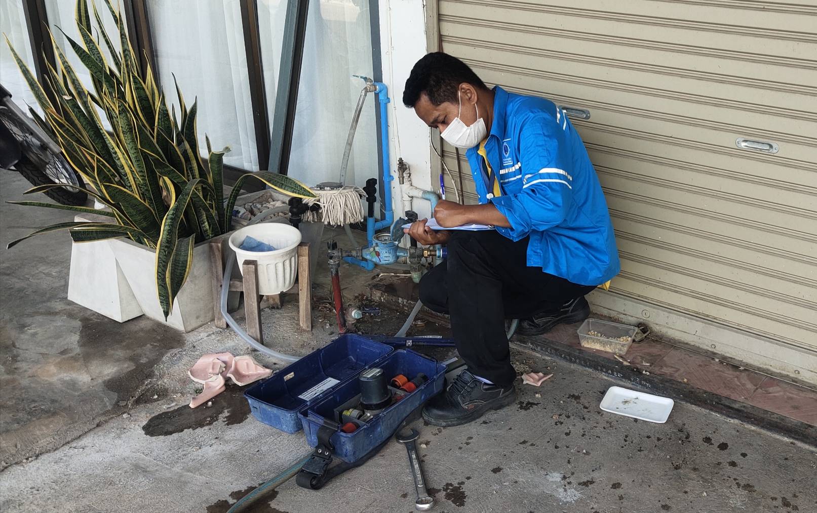 กปภ.สาขากำแพงเพชร ออกสุ่มมาตรวัดน้ำผู้ใช้น้ำเป้าหมาย