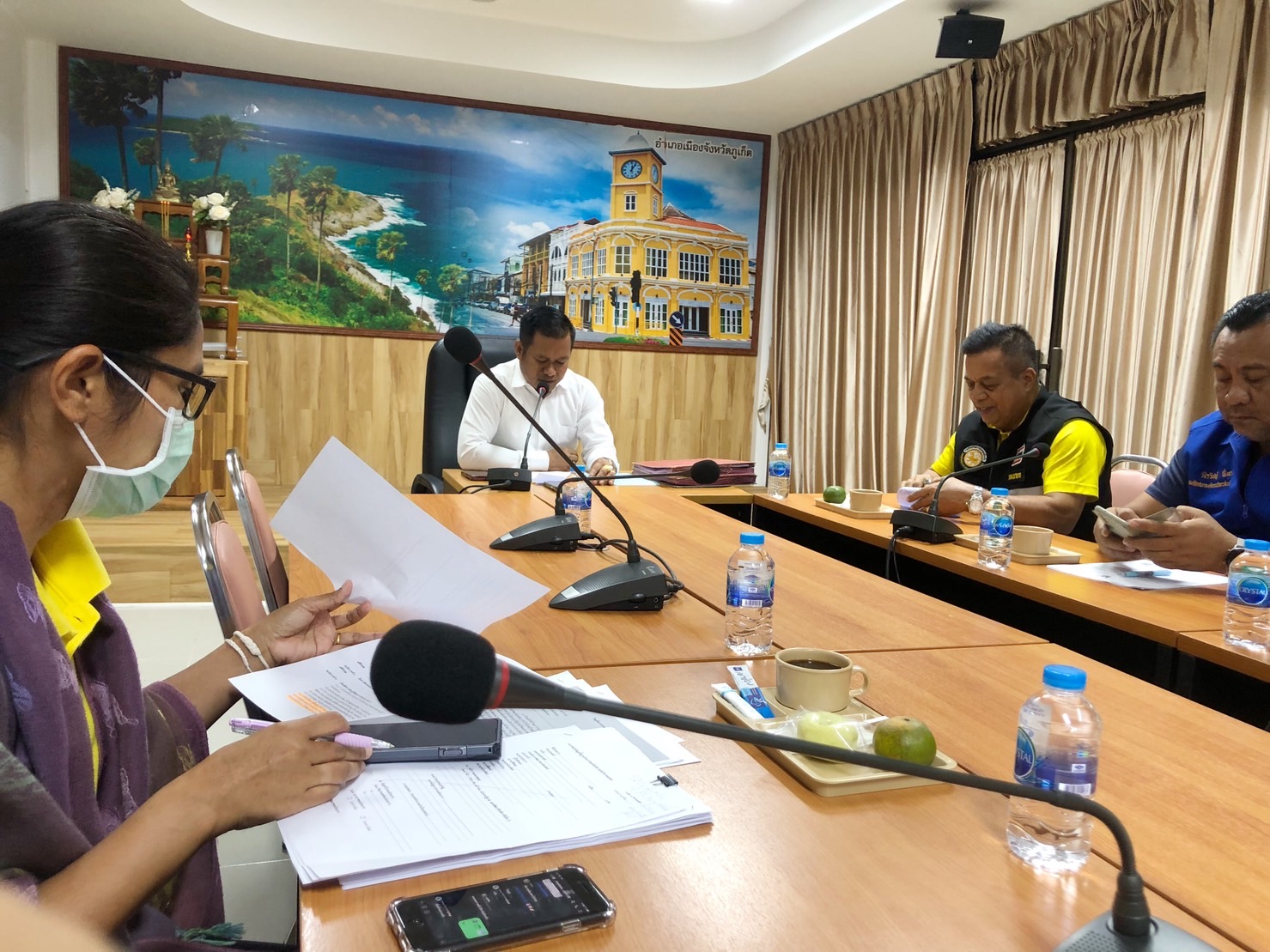 กปภ.สาขาภูเก็ต เข้าร่วมประชุมหัวหน้าส่วนราชการอำเภอเมืองภูเก็ต ครั้งที่ 8/2566 ประจำเดือน สิงหาคม 2566