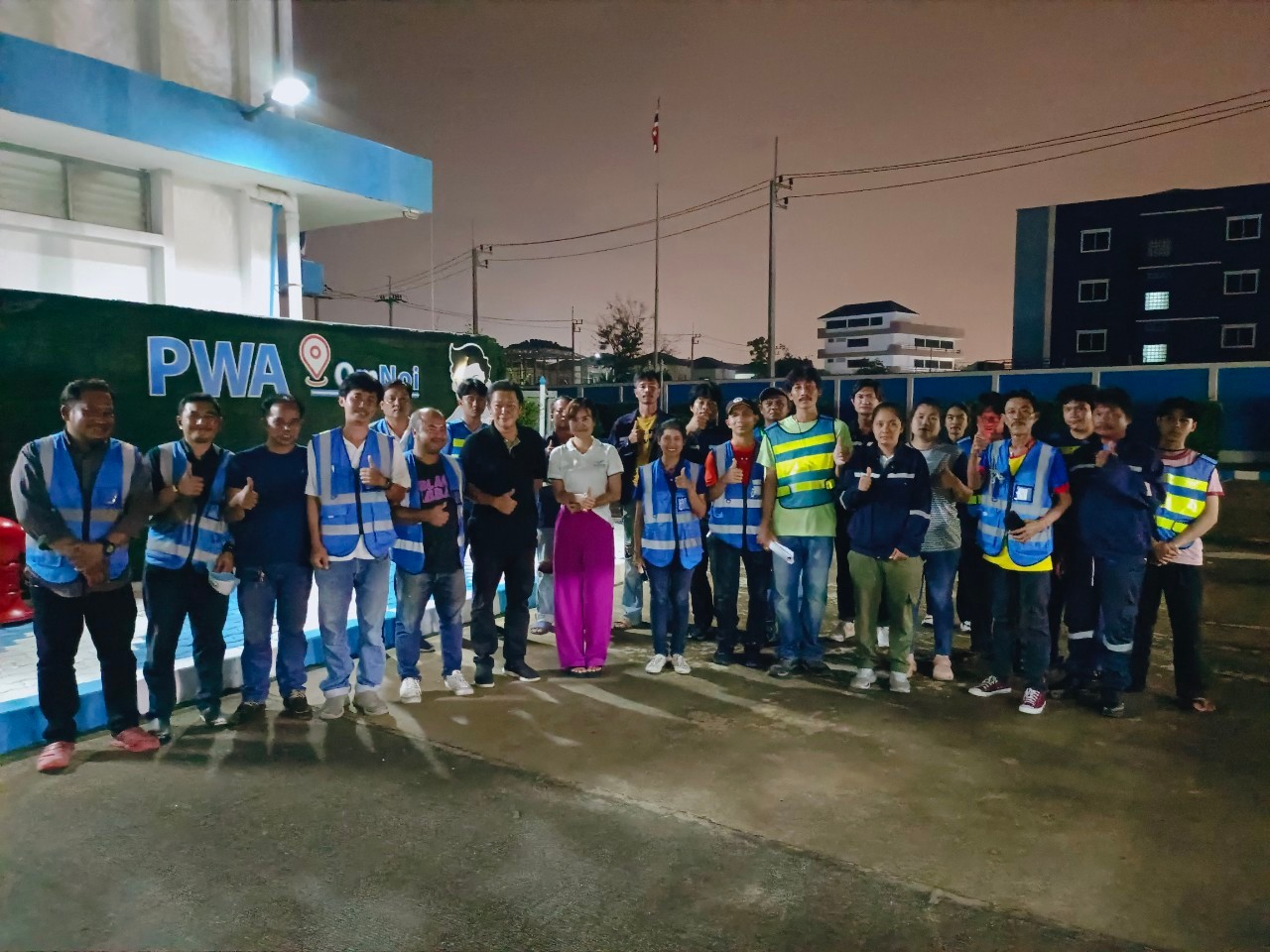 กปภ.สาขาอ้อมน้อย ลงพื้นที่ ทำ Step Test and Zero Test