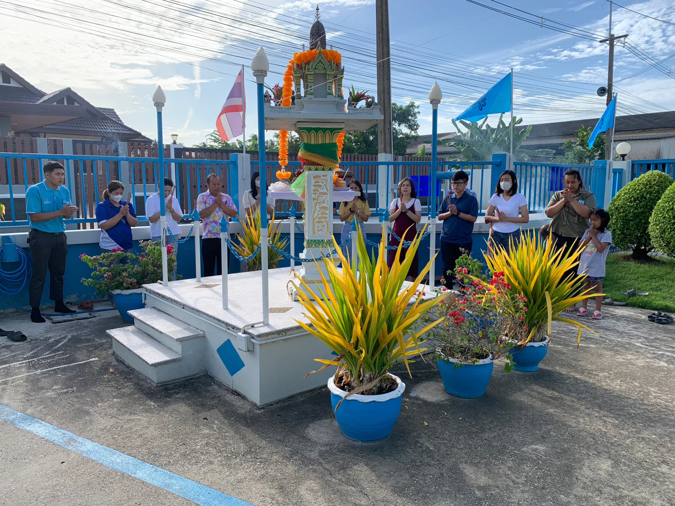 กปภ.สาขาสามพราน จัดพิธีทำบุญสำนักงานประจำปี 2566