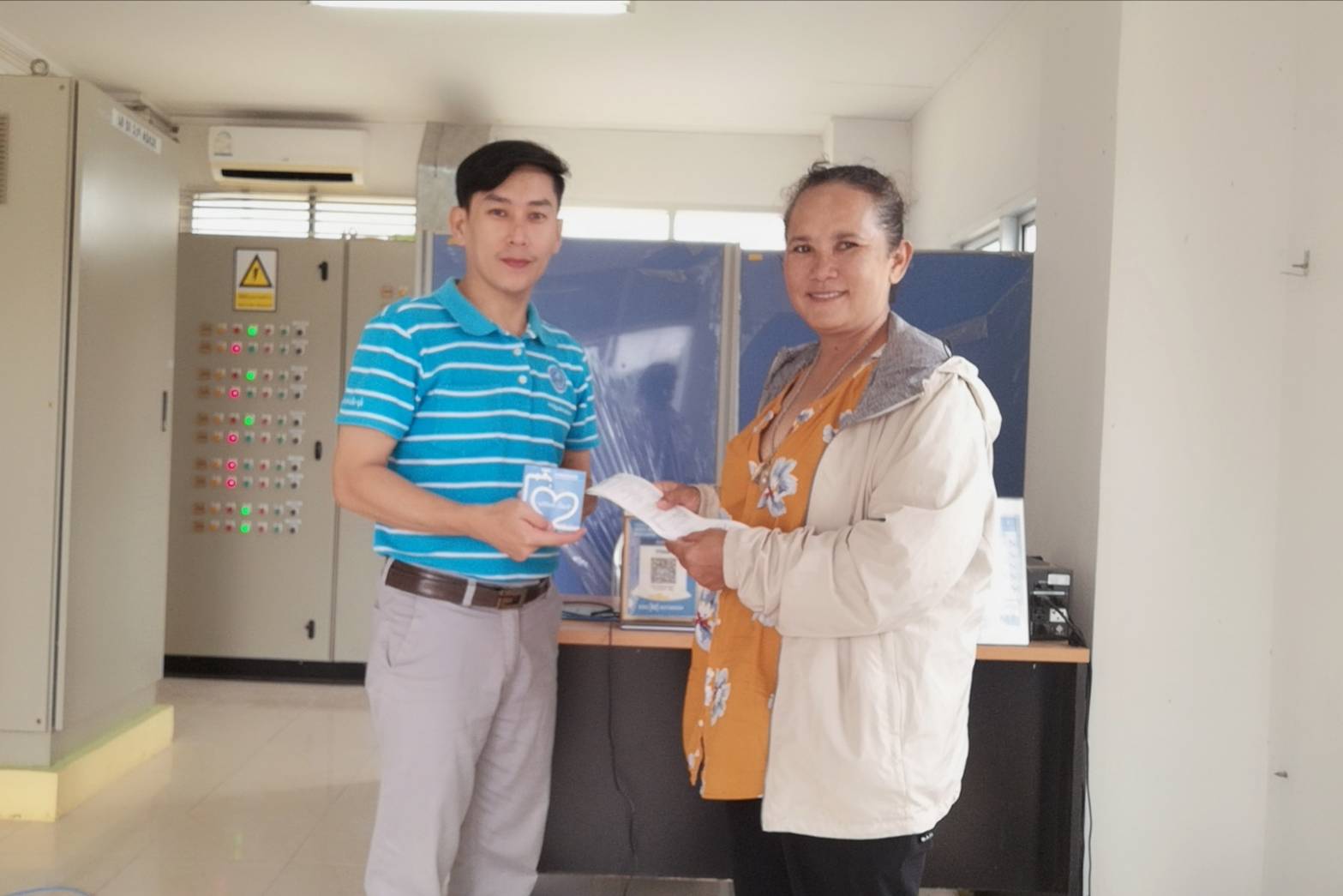 กปภ.สาขาภูเก็ต ลงพื้นที่รับชำระค่าน้ำประปานอกสถานที่ครั้งที่ 1 ประจำเดือน สิงหาคม 2566 ณ สถานีผลิตน้ำบ้านบางโจ