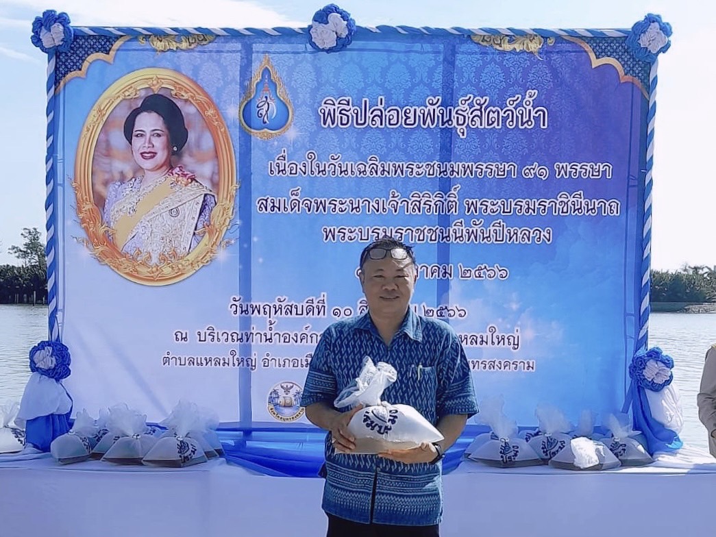 กปภ.สาขาสมุทรสงคราม ร่วมพิธีปล่อยพันธุ์สัตว์น้ำเฉลิมพระเกียรติเนื่องในโอกาสมหามงคลเฉลิมพระชนมพรรษาสมเด็จพระนางเจ้าสิริกิติ์ พระบรมราชินีนาถ พระบรมราชชนนีพันปีหลวง 12 สิงหาคม 2566