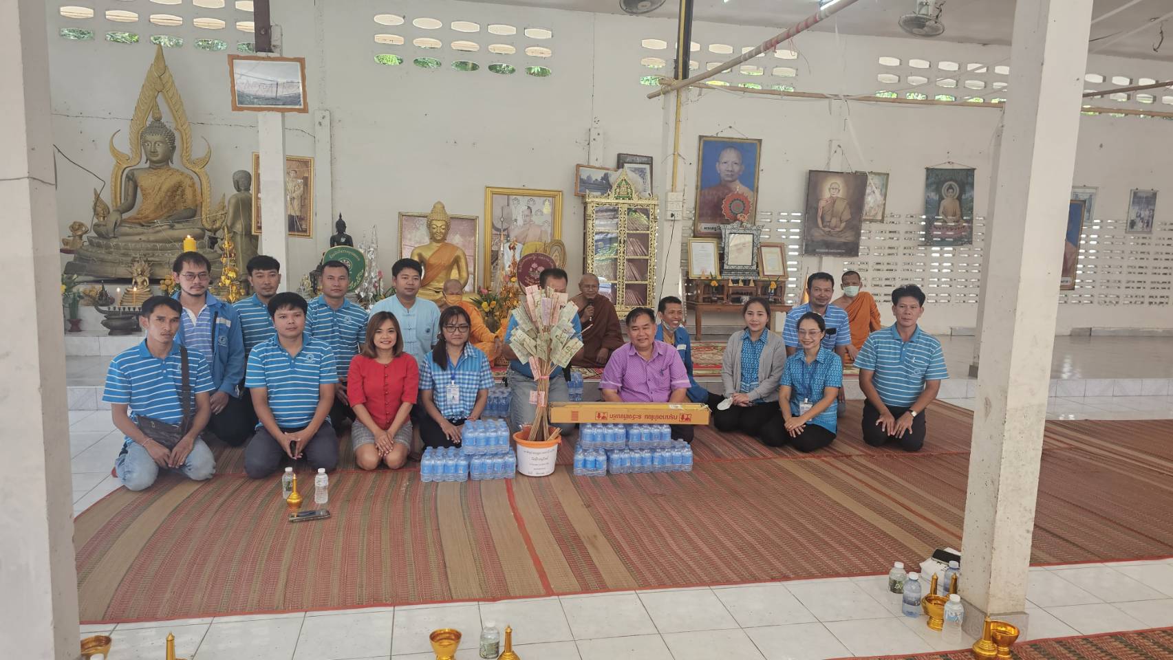 กปภ.สาขามหาสารคาม ร่วมสืบสานประเพณีอันดีงามสำหรับพุทธศาสนิกชน ถวายเทียนพรรษา ประจำปี 2566