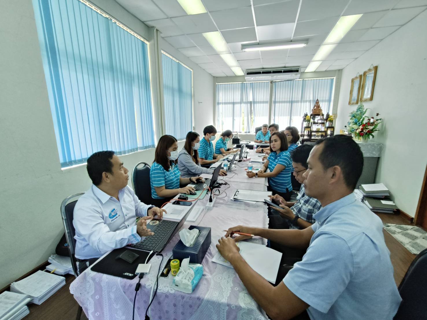 กปภ.สาขาภูเก็ต ร่วมประชุมปิดการตรวจสอบ ตามแผนการตรวจสอบ งานตรวจสอบกระบวนการหลัก 2 กองตรวจสอบกระบวนการหลัก 3 สายงานผู้ช่วยผู้ว่าการ (สำนักตรวจสอบ)