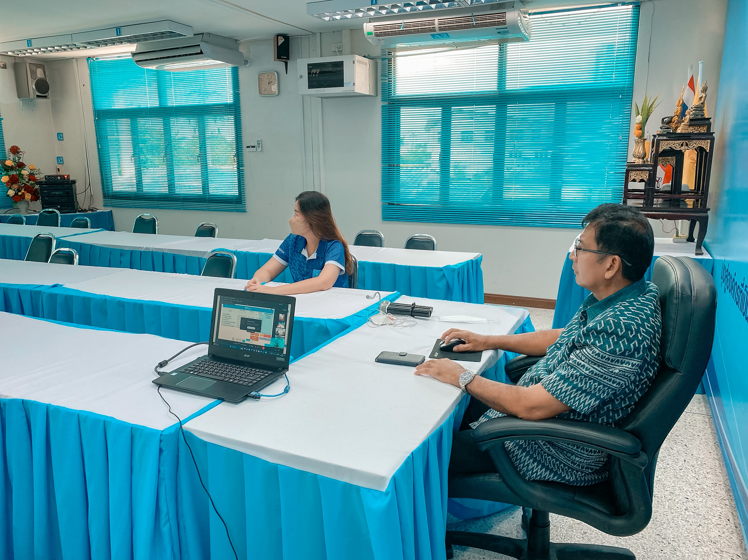 กปภ.สาขากุยบุรี เข้าร่วมประชุมสรุปผลการสำรวจความพึงพอใจของลูกค้าและผู้มีส่วนได้ส่วนเสียของ กปภ. ปีงบประมาณ 2566 ผ่านระบบ VDO Conference