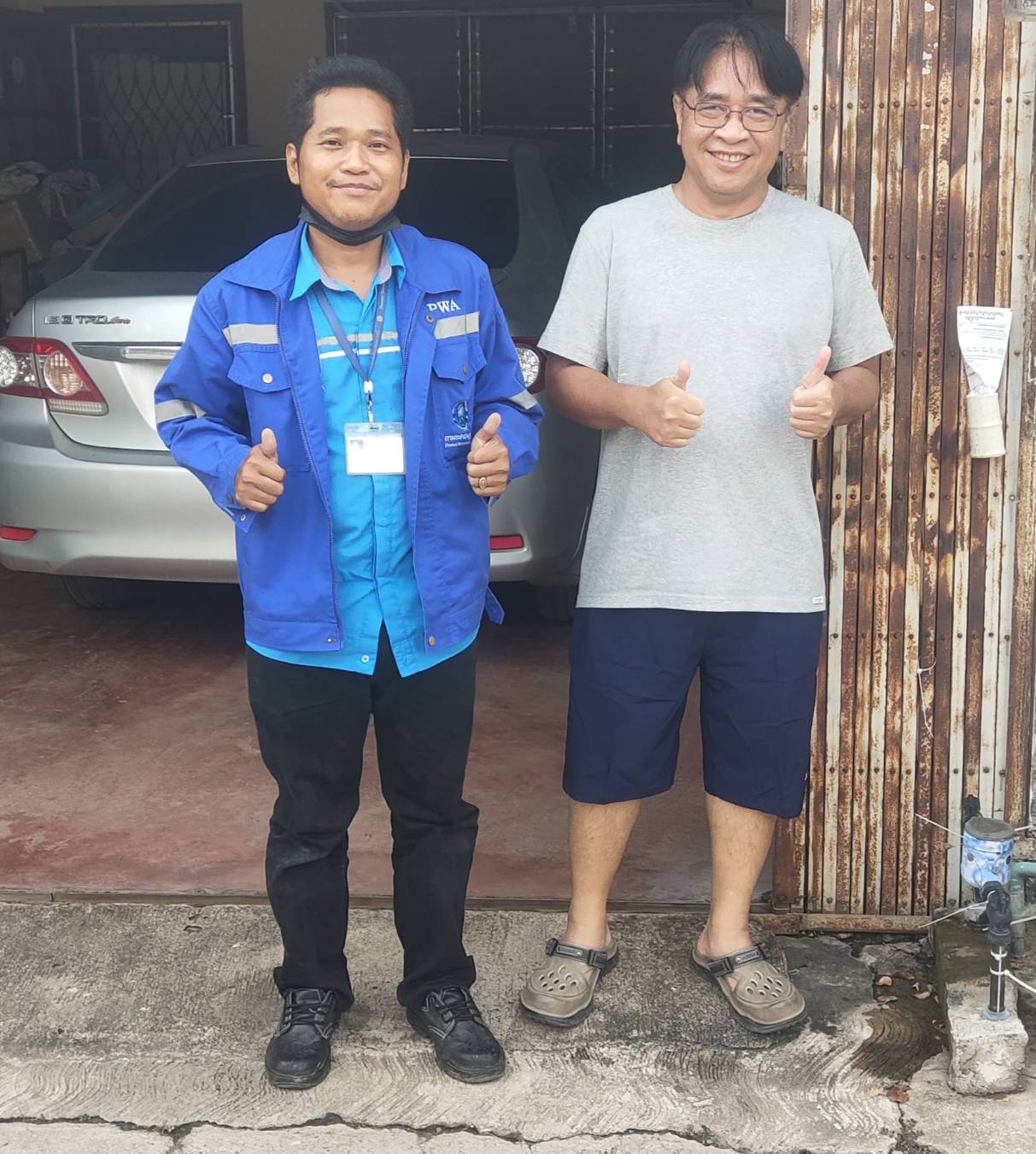 กปภ.สาขากำแพงเพชร ส่งมิสเตอร์ประปาตรวจสอบน้ำรั่ว