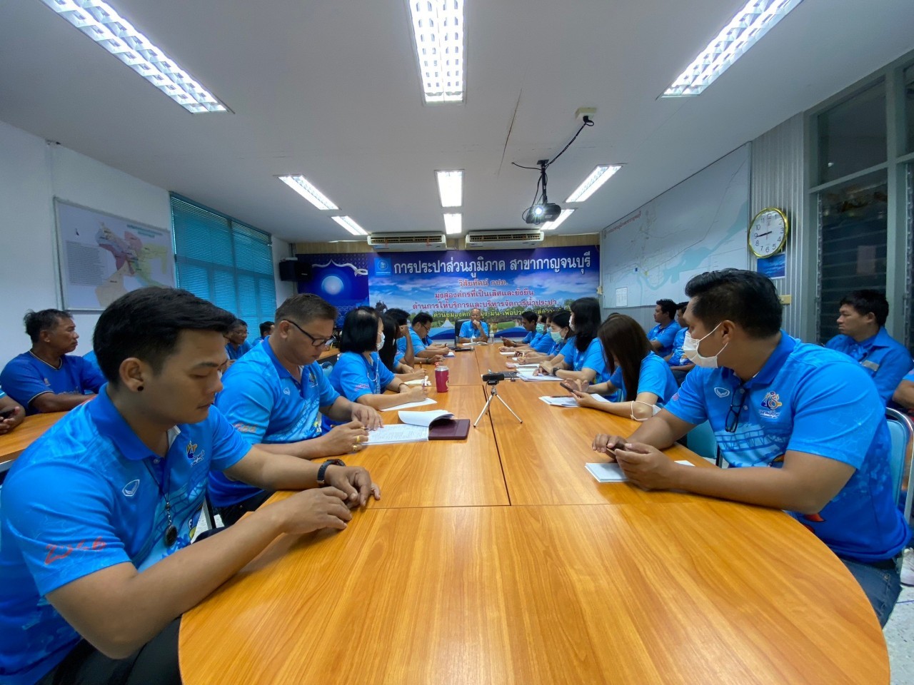 กปภ.สาขากาญจนบุรี ดำเนินกิจกรรมสนทนายามเช้า (Morning Talk) ครั้งที่ 11/2566