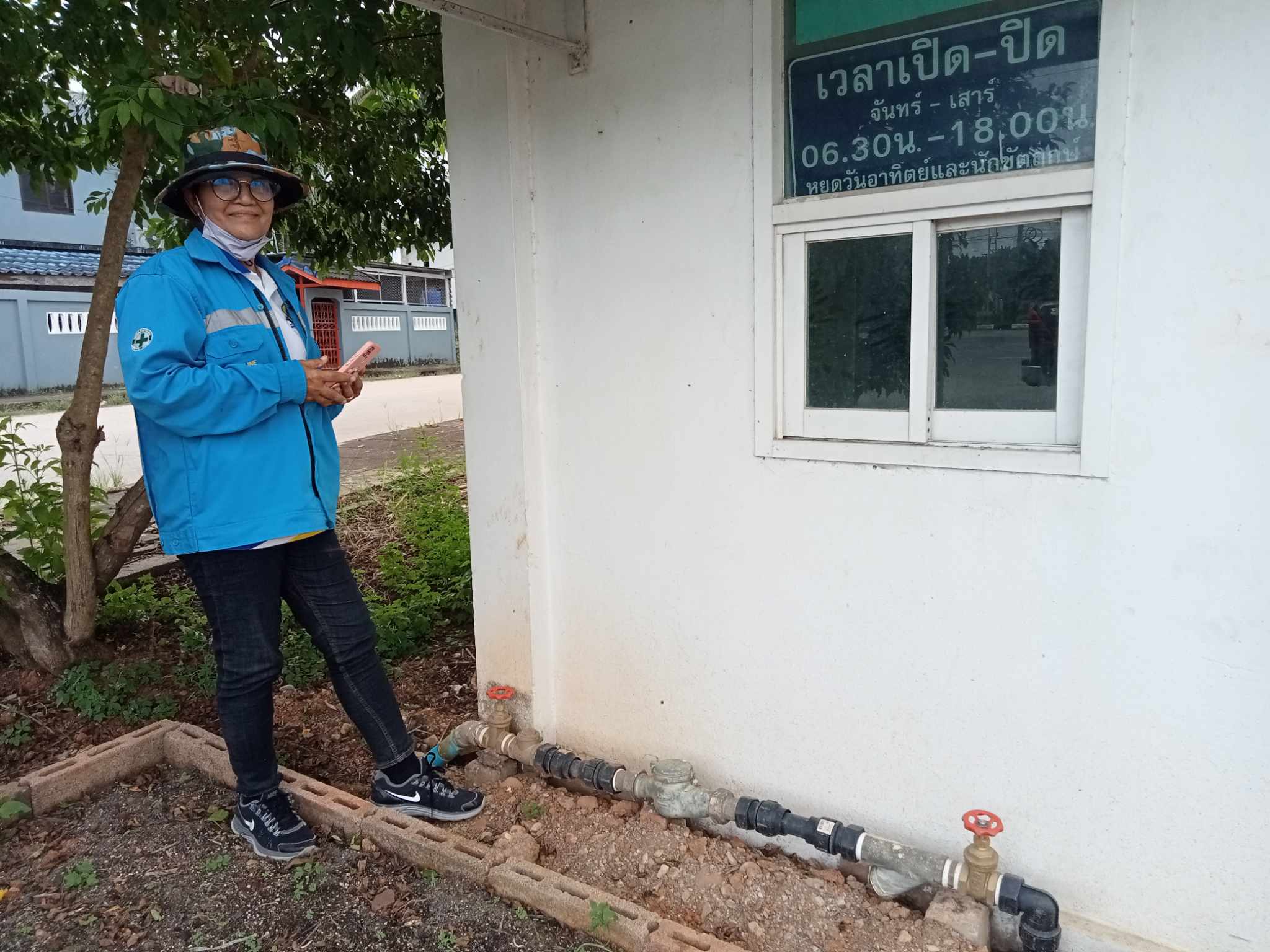 การประปาส่วนภูมิภาคสาขาท่าแซะ ดำเนินการสุ่มการอ่านมาตรวัดน้ำ ผ่านระบบระบบแผนที่และการสุ่มอ่านมาตร ( Map and meter random check )