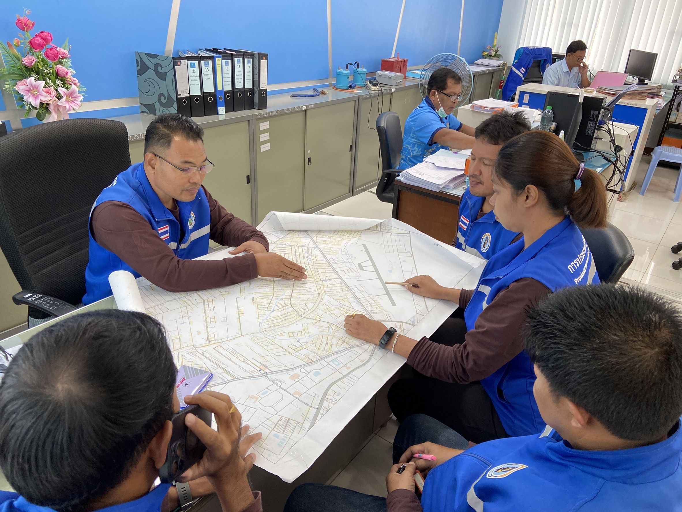 กปภ.สาขาสงขลา ออกปฏิบัติการสำรวจหาท่อรั่วเชิงรุก (ALC) พื้นที่ DMA 01-04  (สำโรง) ถ.ราษฎร์อุทิศ 1 และซอยแยก ต.บ่อยาง  อ.เมือง จ.สงขลา