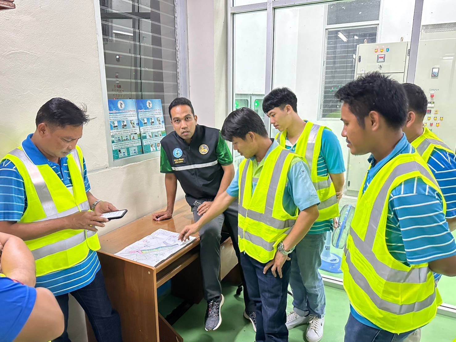 การประปาส่วนภูมิภาคสาขาท่ามะกาทำ Step Test หาท่อแตกรั่ว