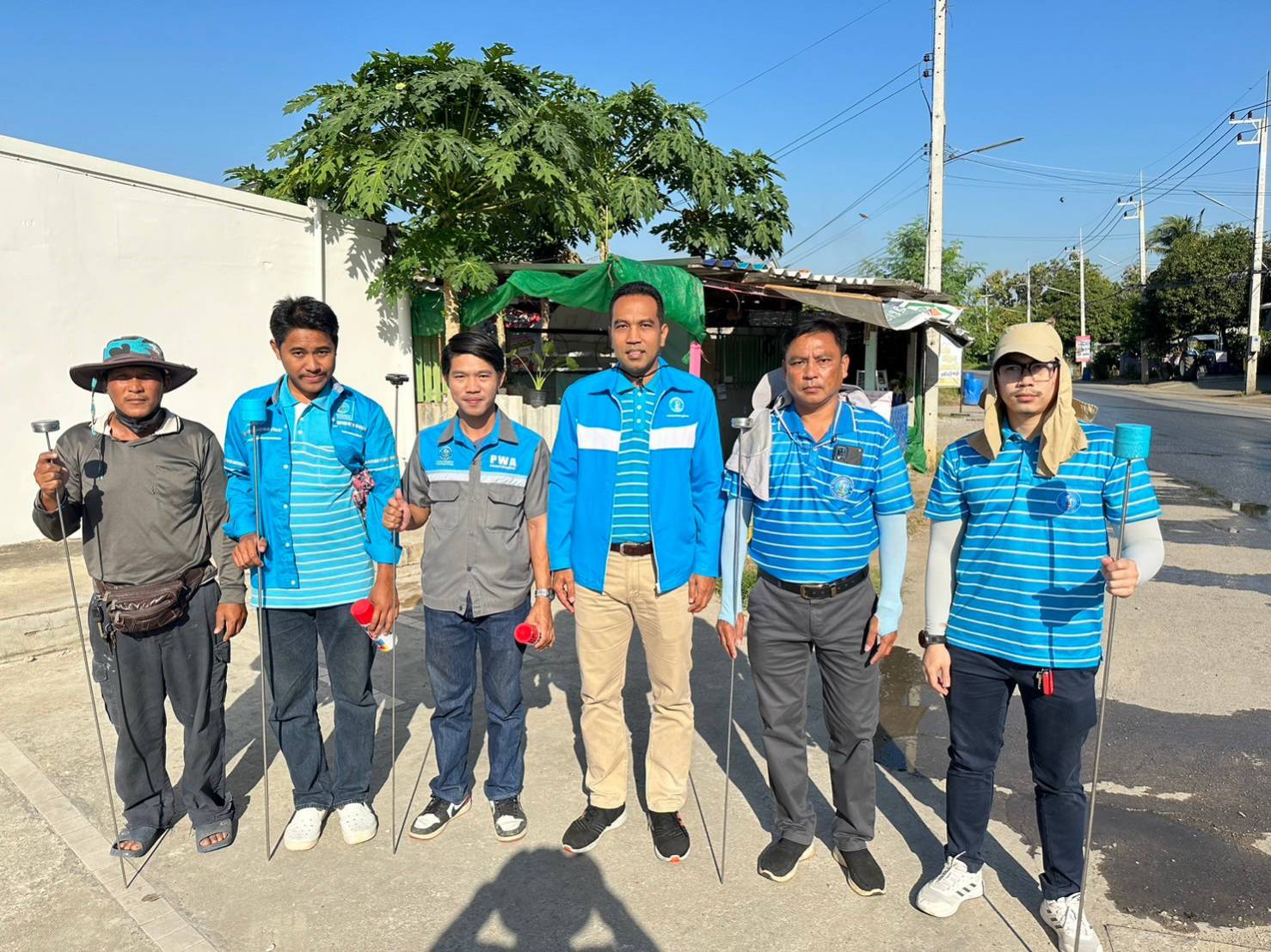 การประปาส่วนภูมิภาคสาขาท่ามะกาสำรวจหาท่อแตกรั่ว